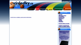 What E-vysledky.cz website looked like in 2020 (3 years ago)