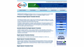 What English-spanish-translations.com website looked like in 2020 (3 years ago)