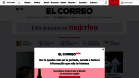 What Elcorreo.com website looked like in 2020 (3 years ago)