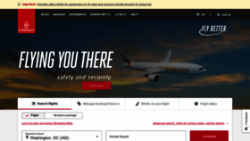 What Emirates.com website looked like in 2020 (3 years ago)