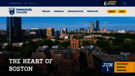 What Emmanuel.edu website looked like in 2020 (3 years ago)