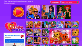 What Enjoydressup.com website looked like in 2020 (3 years ago)