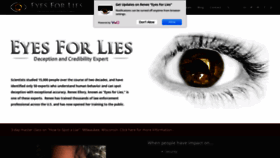 What Eyesforlies.com website looked like in 2020 (3 years ago)