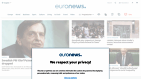What Euronews.com website looked like in 2020 (3 years ago)