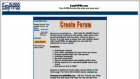 What Easyphpbb.com website looked like in 2020 (3 years ago)