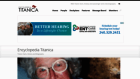 What Encyclopedia-titanica.org website looked like in 2020 (3 years ago)