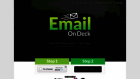 What Emailondeck.com website looked like in 2020 (3 years ago)