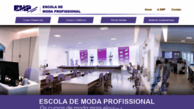 What Escolademoda.com.br website looked like in 2020 (3 years ago)