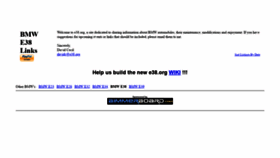 What E38.org website looked like in 2020 (3 years ago)