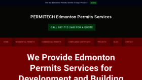 What Edmontonpermits.ca website looked like in 2020 (3 years ago)
