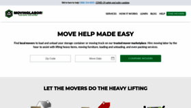 What Elitemovinglabor.com website looked like in 2020 (3 years ago)