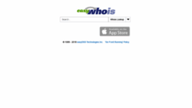 What Easywhois.com website looked like in 2020 (3 years ago)