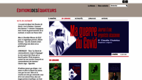 What Editionsdesequateurs.fr website looked like in 2020 (3 years ago)