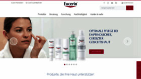What Eucerin.de website looked like in 2020 (5 years ago)