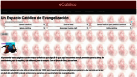 What Ecatolico.com website looked like in 2020 (3 years ago)