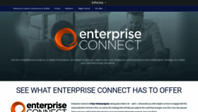 What Enterpriseconnect.com website looked like in 2020 (3 years ago)