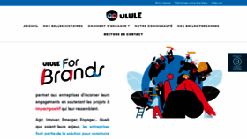 What Engage.ulule.com website looked like in 2020 (3 years ago)