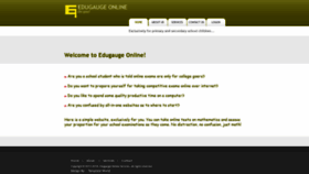 What Edugaugeonline.com website looked like in 2020 (3 years ago)