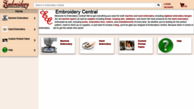 What Embroidery.com website looked like in 2020 (3 years ago)