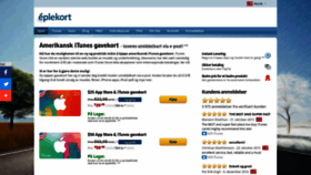 What Eplekort.no website looked like in 2020 (3 years ago)