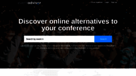What Eventadvisor.com website looked like in 2020 (3 years ago)