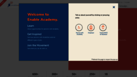 What Enableacademy.org website looked like in 2020 (3 years ago)
