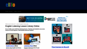 What Elllo.org website looked like in 2020 (3 years ago)