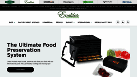 What Excaliburdehydrator.com website looked like in 2020 (3 years ago)