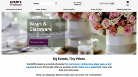 What Eventswholesale.com website looked like in 2020 (3 years ago)