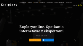What Explory.pl website looked like in 2020 (3 years ago)