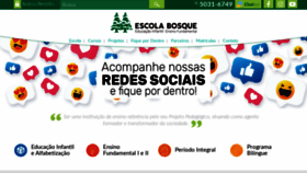 What Escolabosque.com.br website looked like in 2020 (3 years ago)