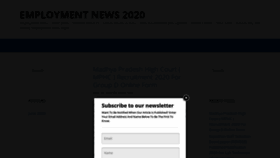 What Employmentnews20.com website looked like in 2020 (3 years ago)