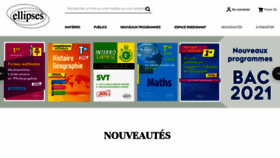What Editions-ellipses.fr website looked like in 2020 (5 years ago)