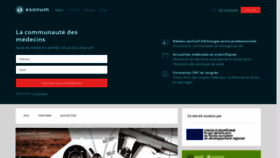 What Esanum.fr website looked like in 2020 (3 years ago)