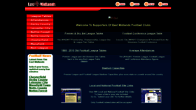 What Emfootball.co.uk website looked like in 2020 (3 years ago)
