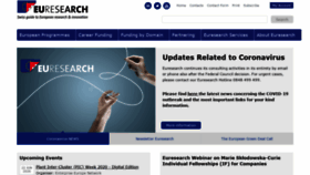 What Euresearch.ch website looked like in 2020 (4 years ago)