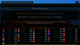 What Etymos.de website looked like in 2020 (3 years ago)
