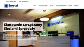 What Eurotel.pl website looked like in 2020 (3 years ago)