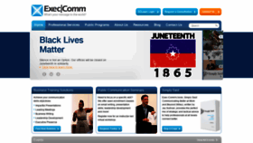 What Exec-comm.com website looked like in 2020 (3 years ago)