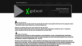 What Excel-projekte.eu website looked like in 2020 (3 years ago)