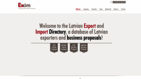 What Exim.lv website looked like in 2020 (3 years ago)