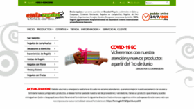 What Envia-regalos.com website looked like in 2020 (3 years ago)