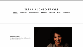 What Elenaalonsofrayle.com website looked like in 2020 (3 years ago)