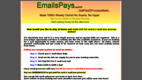 What Emailspays.com website looked like in 2020 (3 years ago)
