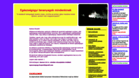 What Egeszsegugy.hupont.hu website looked like in 2020 (3 years ago)