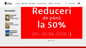 What Edituraunivers.ro website looked like in 2020 (5 years ago)
