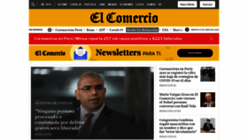 What Elcomercio.com.pe website looked like in 2020 (3 years ago)