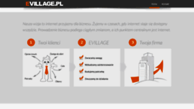 What Evillage.pl website looked like in 2020 (3 years ago)