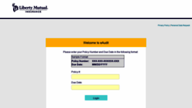 What Eaudit.libertymutualgroup.com website looked like in 2020 (3 years ago)