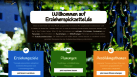 What Erzieherspickzettel.de website looked like in 2020 (3 years ago)